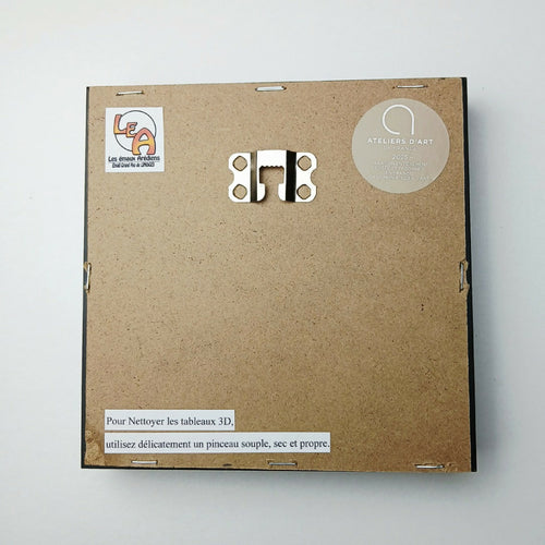 Mini Graff 1 – Tableau en émail sur cuivre et feuille d’argent en 3D | EMPREINTES Paris - EMPREINTES Paris