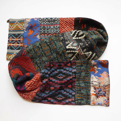 Écharpe hivernale - Multico rouge | EMPREINTES Paris - EMPREINTES Paris