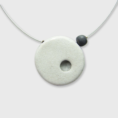 Collier Solo pointé blanc | EMPREINTES Paris - EMPREINTES Paris