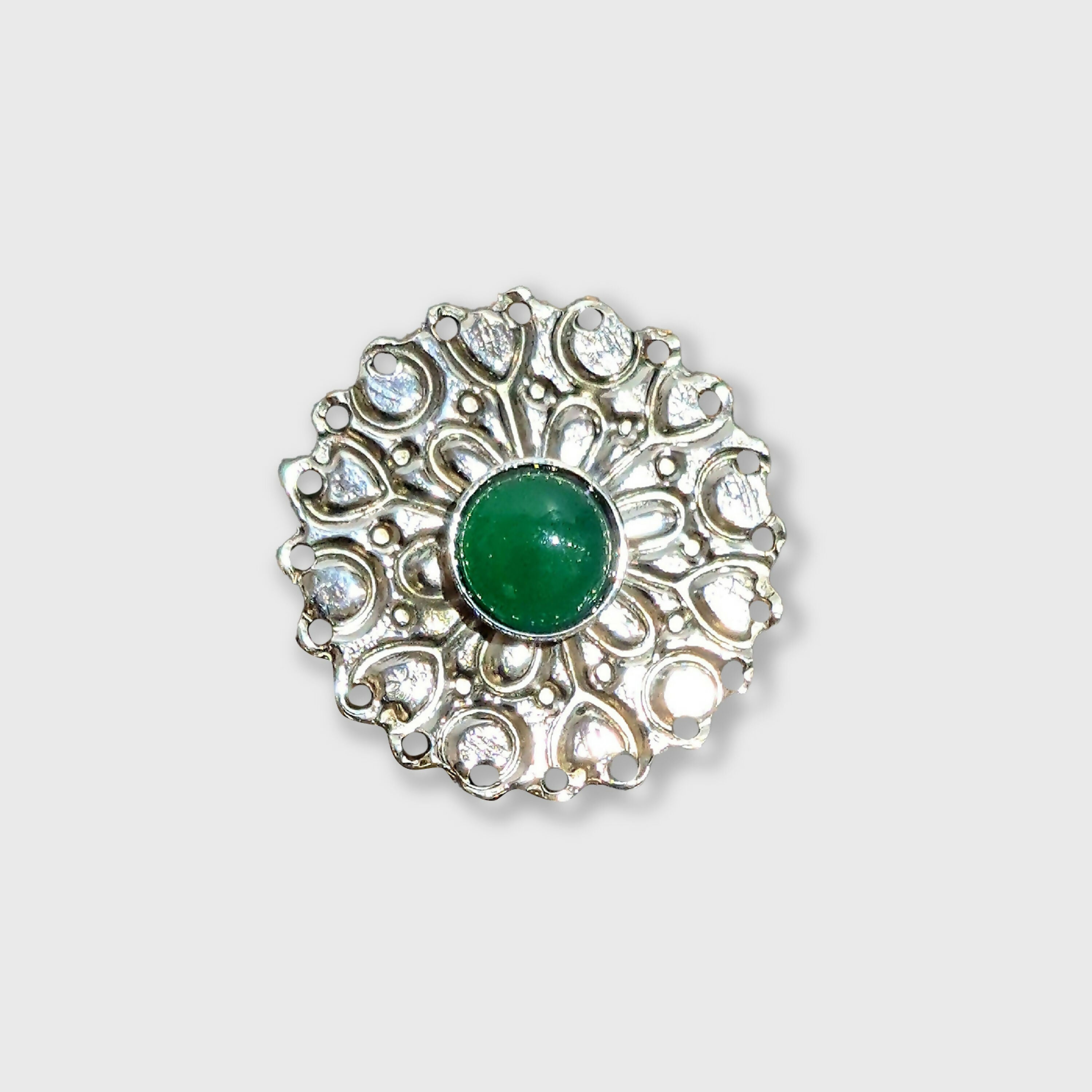 Bague argent agate verte | EMPREINTES Paris