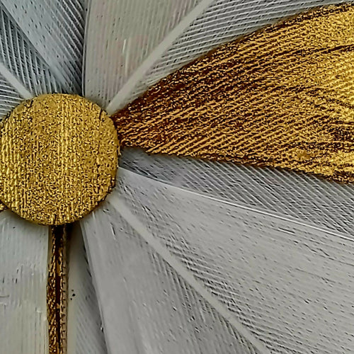 Oeuvre murale Blanc et Or , Série VOLUTE | EMPREINTES Paris - EMPREINTES Paris