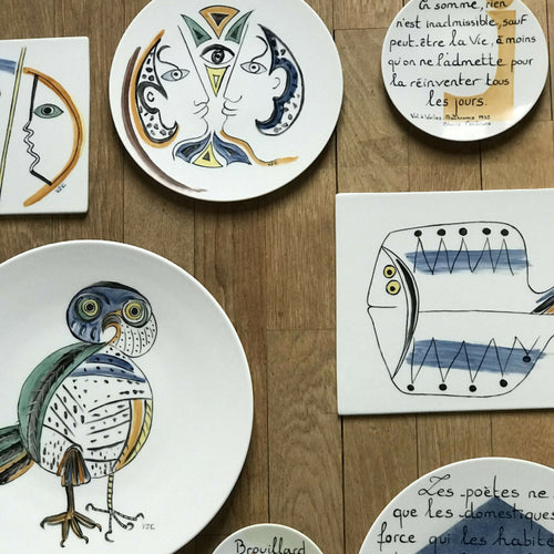 Assiette murale Deux profils | EMPREINTES Paris - EMPREINTES Paris