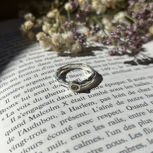 Bague péridot en argent | EMPREINTES Paris - EMPREINTES Paris