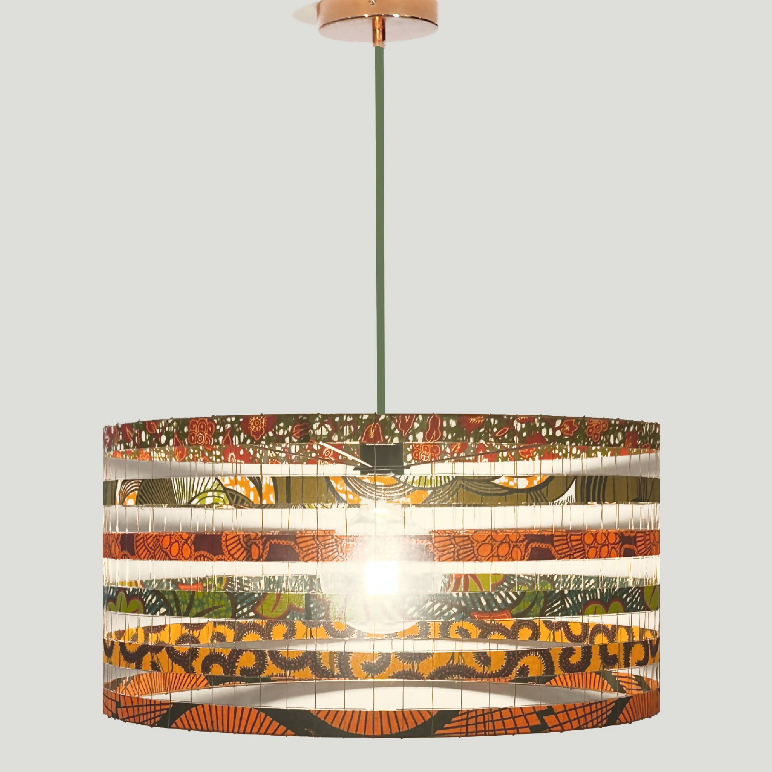 Suspension MÉGAWAX ø55cm kaki orange | EMPREINTES Paris