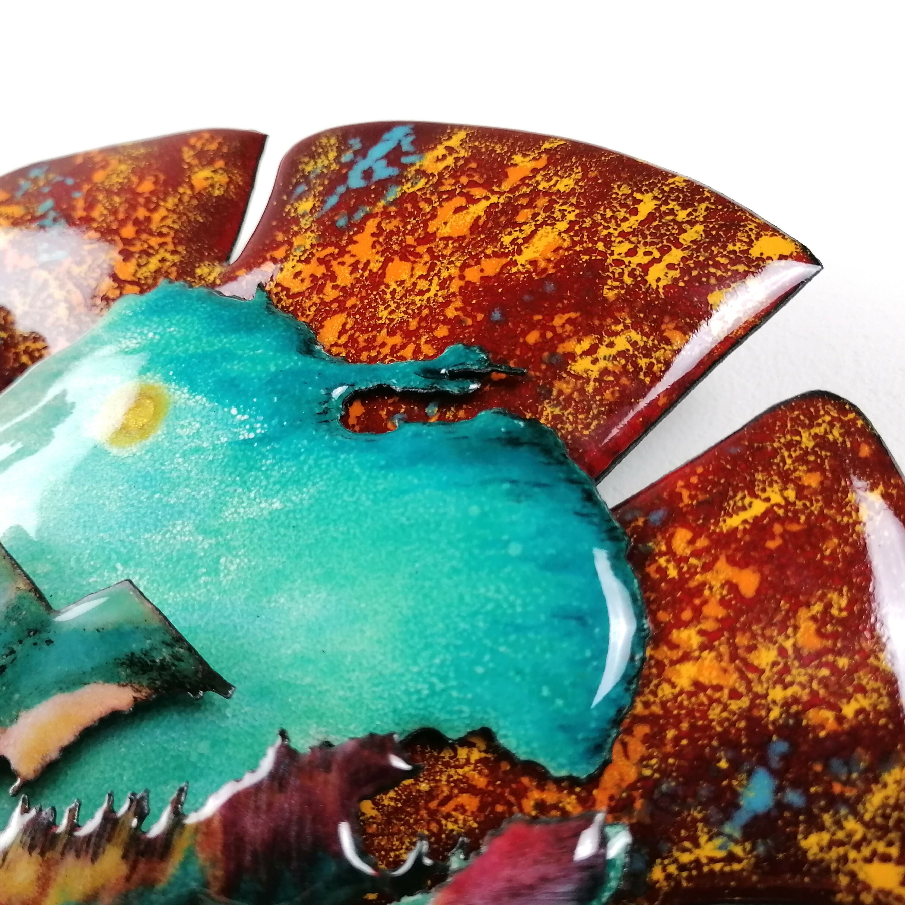 Landscape - Décoration murale en émail 3D sur cuivre. | EMPREINTES Paris