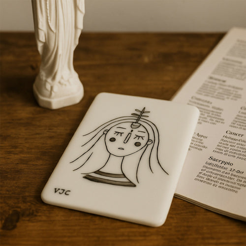 Carte du zodiaque en Porcelaine Vierge | EMPREINTES Paris - EMPREINTES Paris