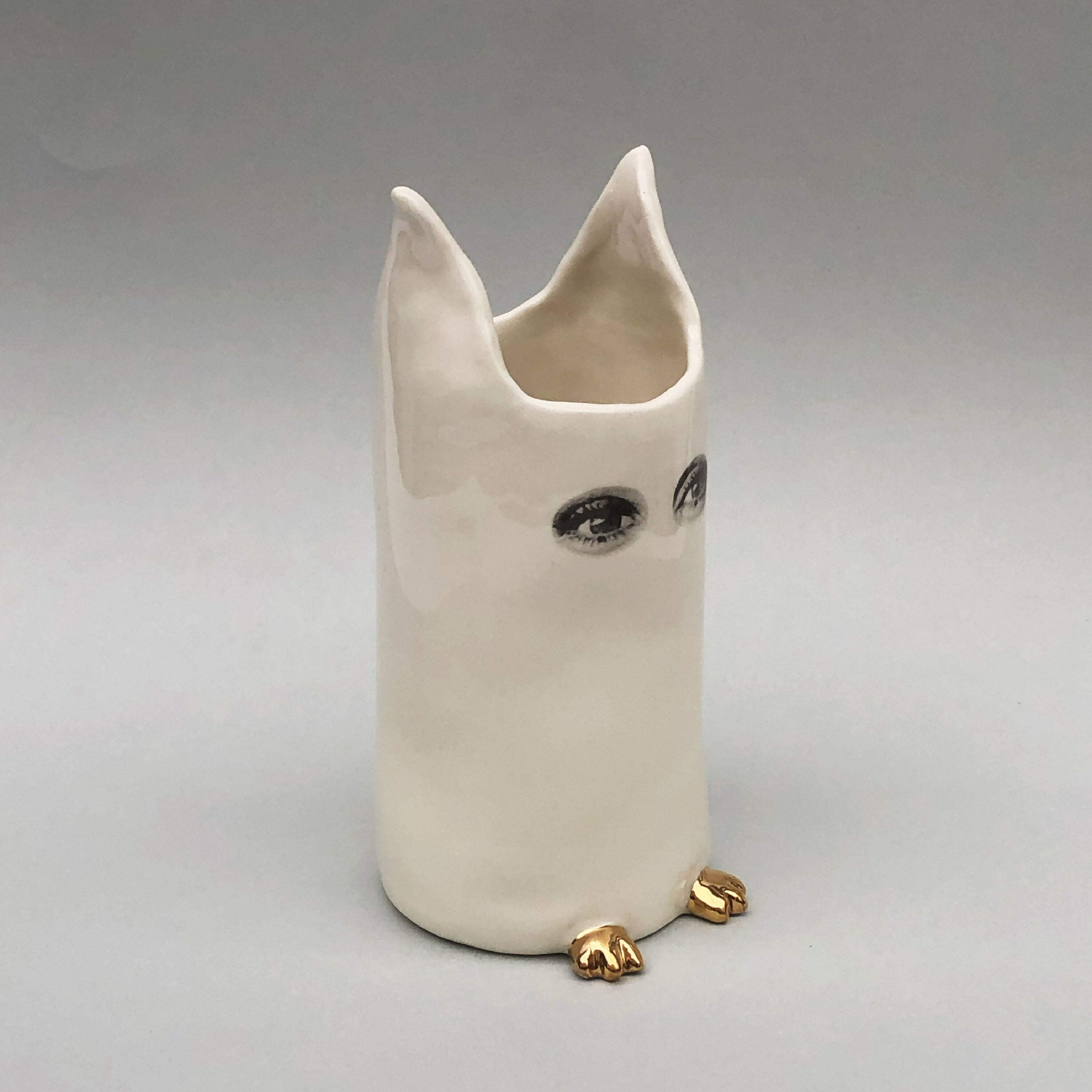 Vase Espionne blanc, moyen modèle | EMPREINTES Paris