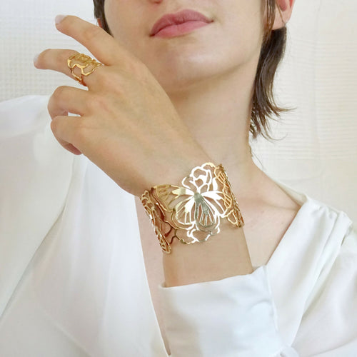 bracelet_papillons_monarca_au_dessus_dun_rosier_lumiss_design copie | EMPREINTES Paris - EMPREINTES Paris