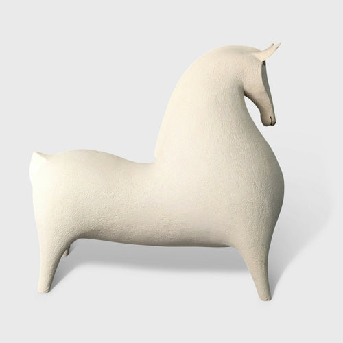 Sculpture Grand Cheval Beige Collection Classique | EMPREINTES Paris - EMPREINTES Paris