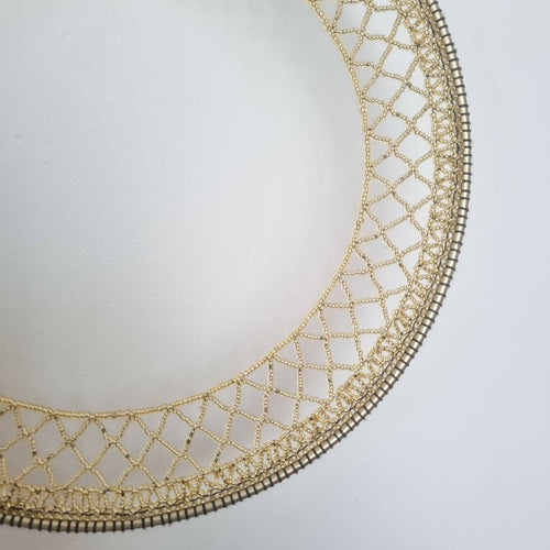 Origine - Bijou de mur en tissage perlé or | EMPREINTES Paris - EMPREINTES Paris