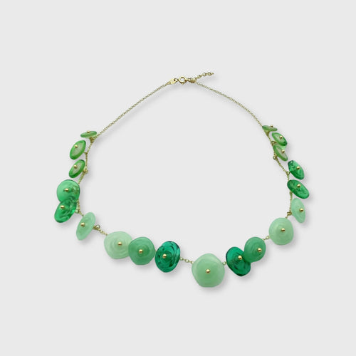 collier_en_perles_en_verre_camaieux_de_verts_avec_chaine_en_argent_plaquee_or_lathoumetie_helene copie | EMPREINTES Paris - EMPREINTES Paris