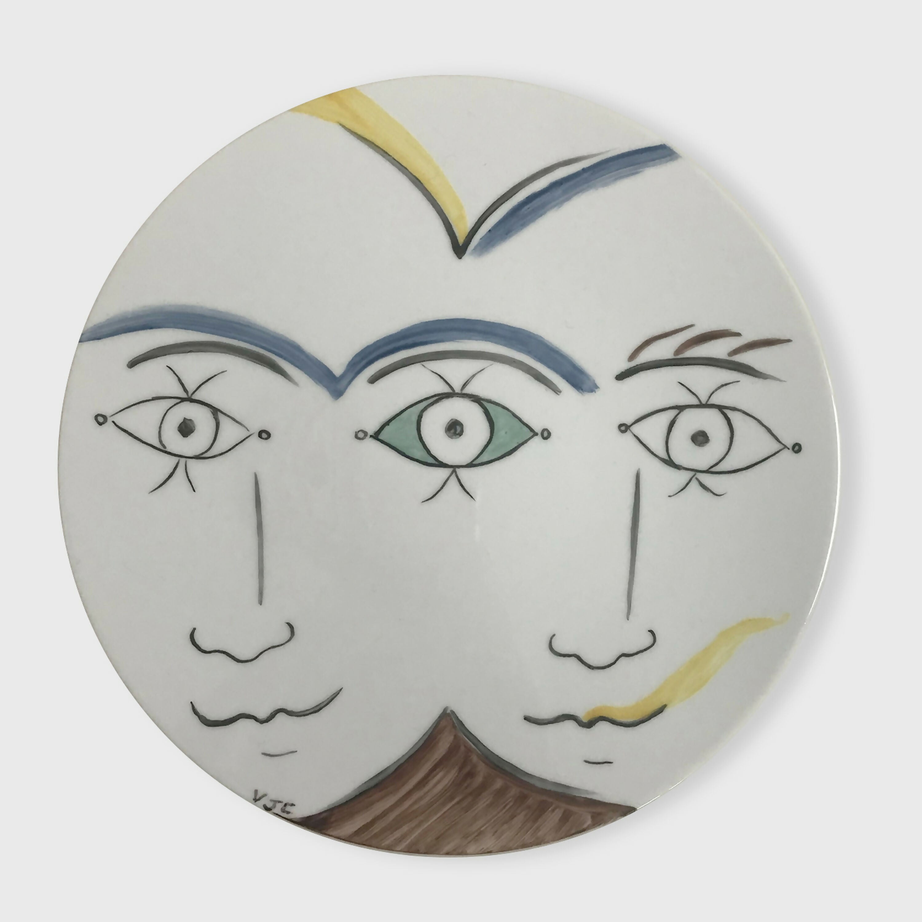 Assiette murale Les trois yeux | EMPREINTES Paris