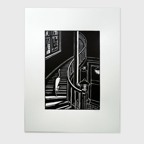 Frans Masereel : Chat dans l'escalier - Sérigraphie | EMPREINTES Paris - EMPREINTES Paris