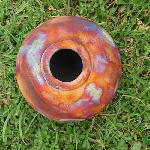 Pot raku cuivre mat SUNSET | EMPREINTES Paris - EMPREINTES Paris