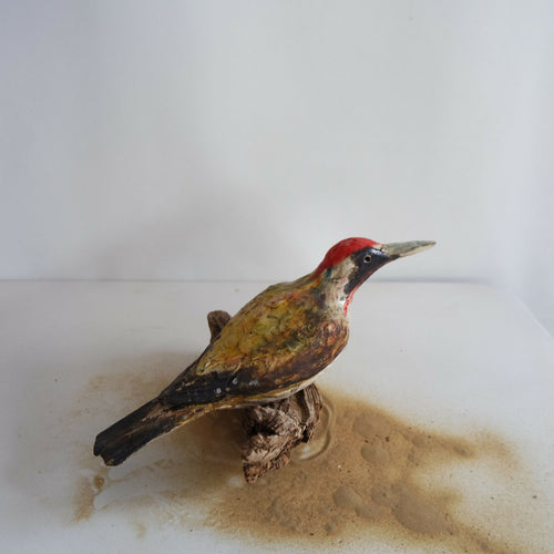 Sculpture Pivert sur bois flotté | EMPREINTES Paris - EMPREINTES Paris