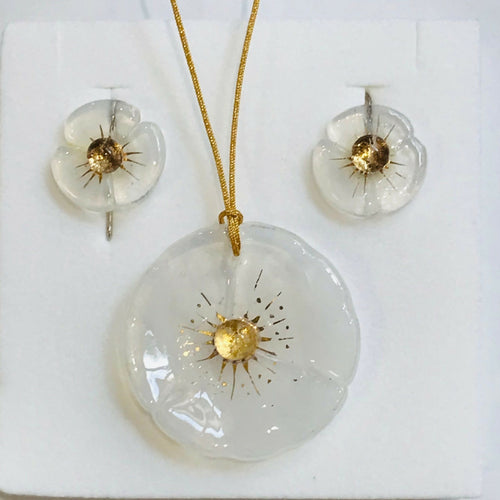 Parure Coquelicot Blanc1 copie | EMPREINTES Paris - EMPREINTES Paris