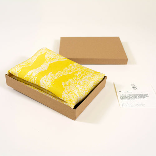 Bandana de Soie Mauvais Vents Jaune - prelude copie | EMPREINTES Paris - EMPREINTES Paris