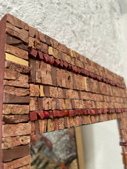 miroir_mosaique_ocre_guislaine_carrier copie | EMPREINTES Paris - EMPREINTES Paris