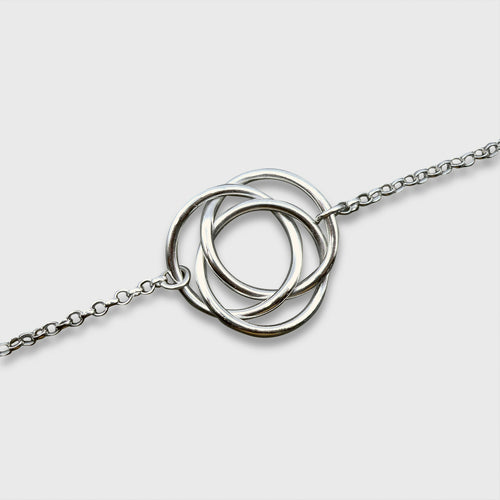 Bracelet anneaux de Borromée Argent rhodié | EMPREINTES Paris - EMPREINTES Paris