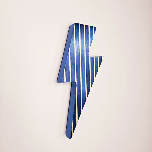 Série Mini Pop - Eclair rayures bleu marine et blanc | EMPREINTES Paris - EMPREINTES Paris