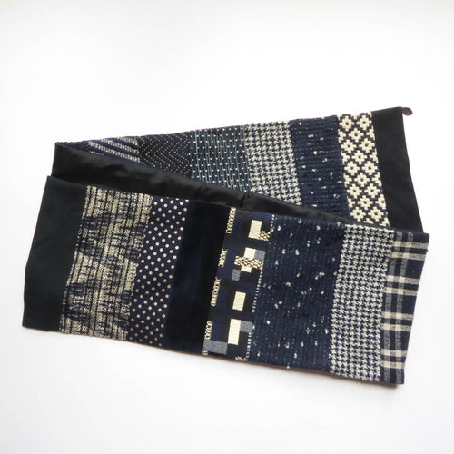 Écharpe hivernale homme- marine blanc | EMPREINTES Paris - EMPREINTES Paris