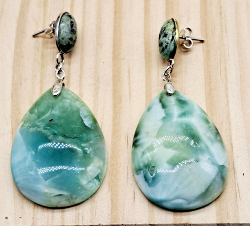 Boucles d'oreilles Jade de birmanie Jade de birmanie | EMPREINTES Paris - EMPREINTES Paris