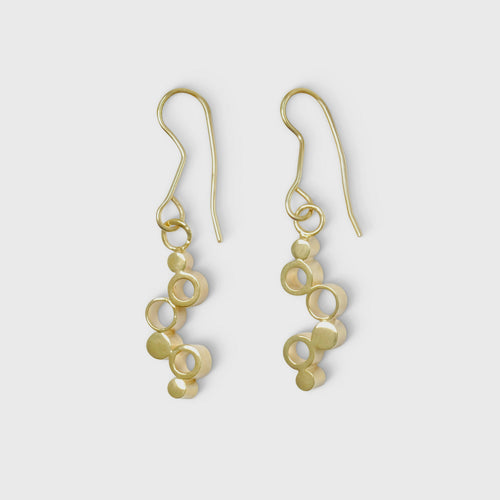 Boucles d'oreilles dorés Six bulles | EMPREINTES Paris - EMPREINTES Paris