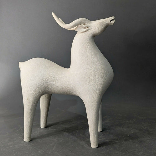Sculpture Gazelle Blanche Collection Singing | EMPREINTES Paris - EMPREINTES Paris