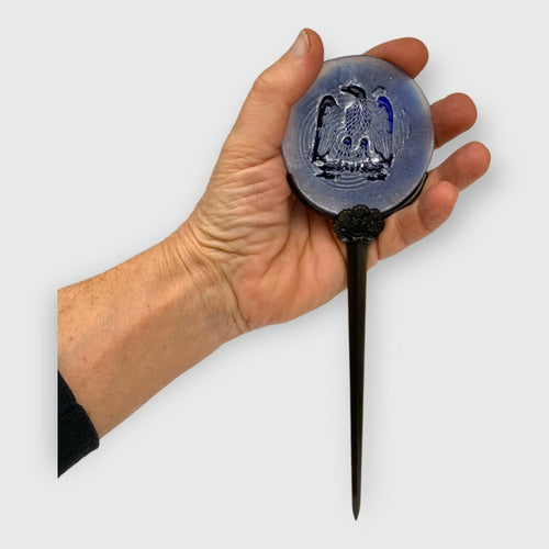 aigle, aigle royal, aigle Americain, cadeau decoration bleu, cadeau homme, ouvre-lettres, coupe papier, accessoir de bureaux | EMPREINTES Paris - EMPREINTES Paris