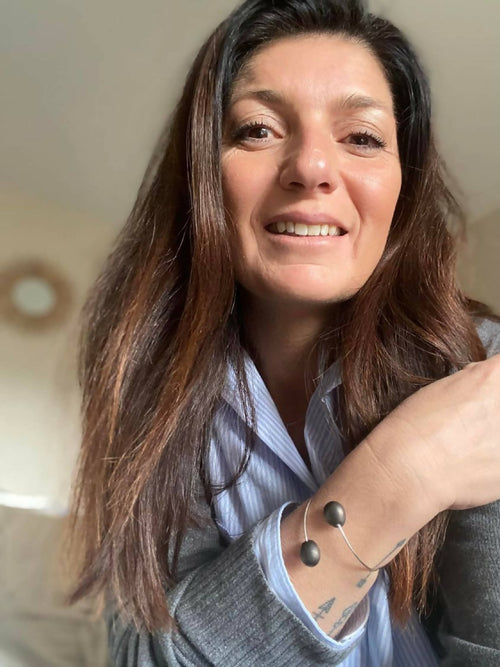 Bracelet plaqué argent gouttes d'eau | EMPREINTES Paris - EMPREINTES Paris