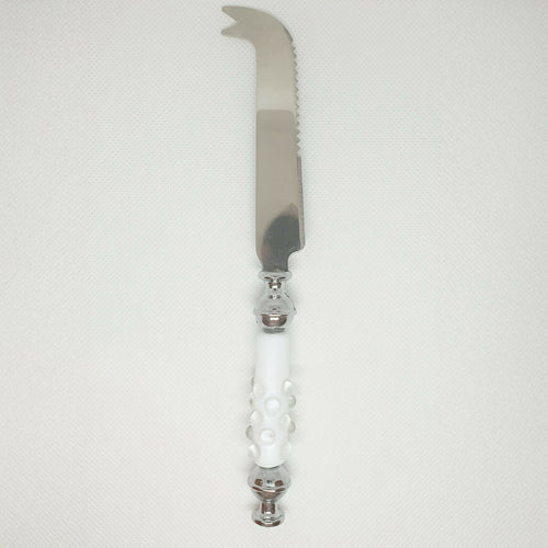 couteau_a_fromage_blanc_a_pois_format_traditionnel_cendrine_m_fileuse_de_verre copie | EMPREINTES Paris - EMPREINTES Paris