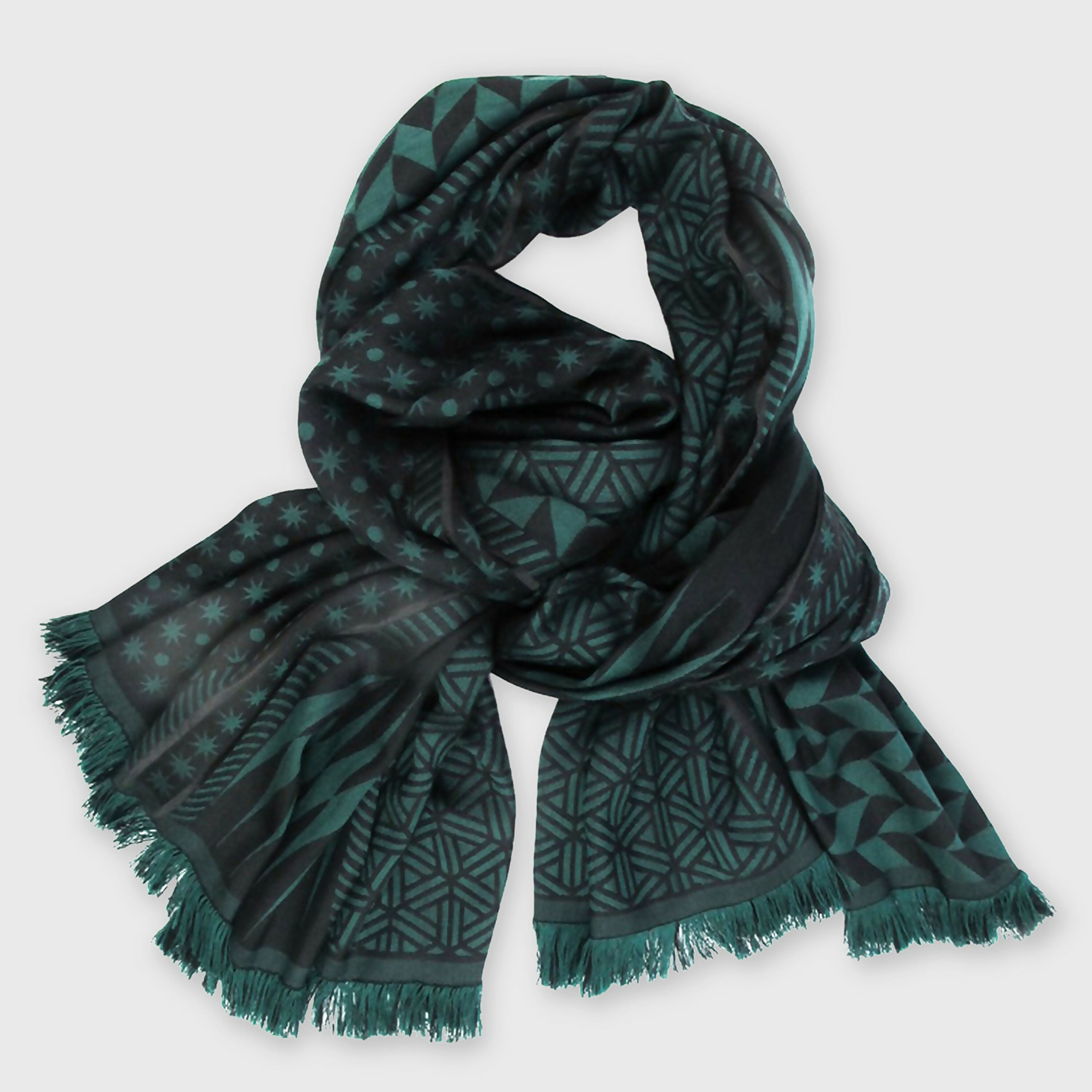 echarpe_maxi_laine_soie_noir_foret_planetarium_sophie_guyot_soieries copie | EMPREINTES Paris