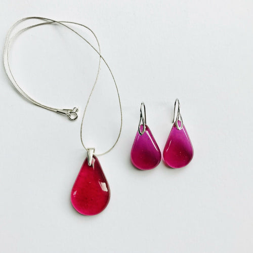 parure_goutte_rose_profond_mari_et_femme copie | EMPREINTES Paris - EMPREINTES Paris