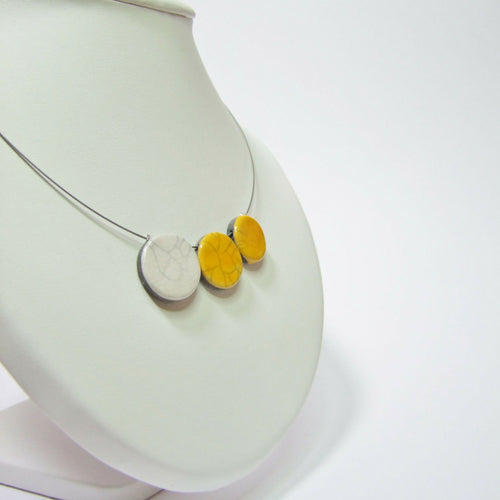 Collier trio Plat jaune | EMPREINTES Paris - EMPREINTES Paris