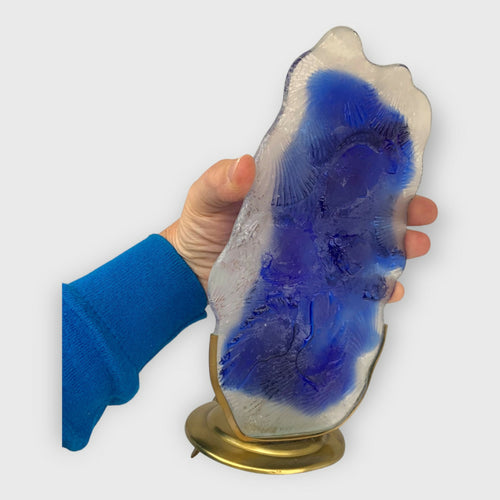 lampe poisson, marin, bleu, mer, decoration bleue, cadeau original, luminaire bleu, lumiere poisson | EMPREINTES Paris - EMPREINTES Paris