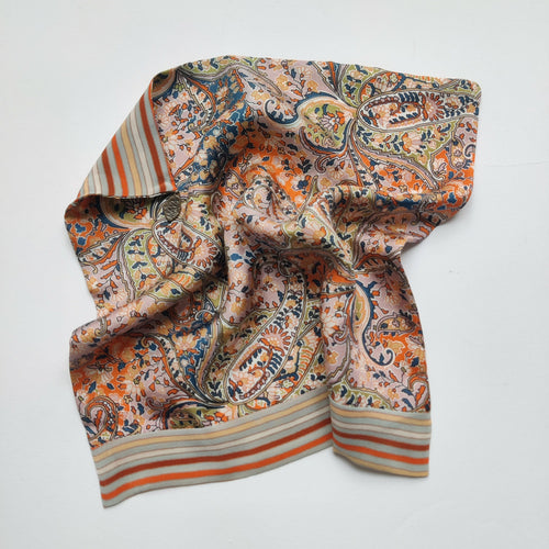 Pochette soie homme - cachemire stripe pastel | EMPREINTES Paris - EMPREINTES Paris