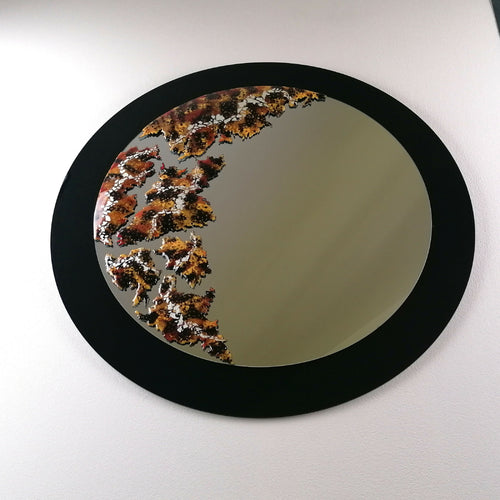 Miroir en émail sur cuivre - Départ pour Mars | EMPREINTES Paris - EMPREINTES Paris