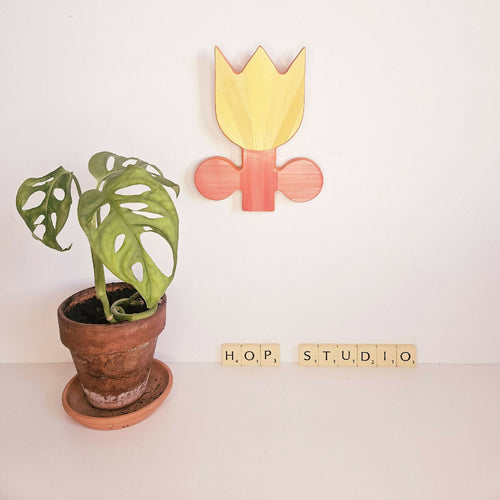 serie_flowerpower_tulipe_jaune_et_corail_hop_studio | EMPREINTES Paris - EMPREINTES Paris