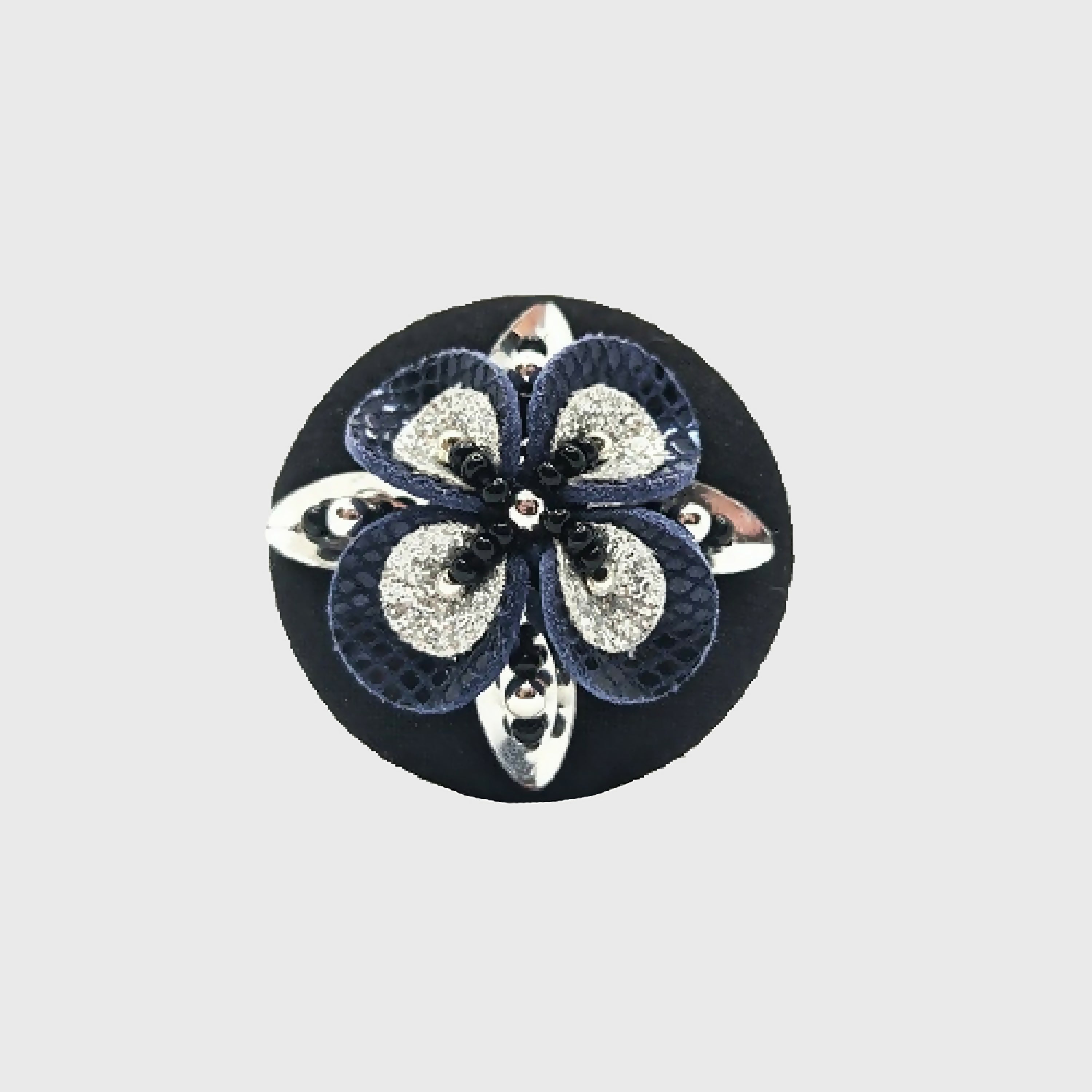 Broche aimantée Tréfle Bleu | EMPREINTES Paris