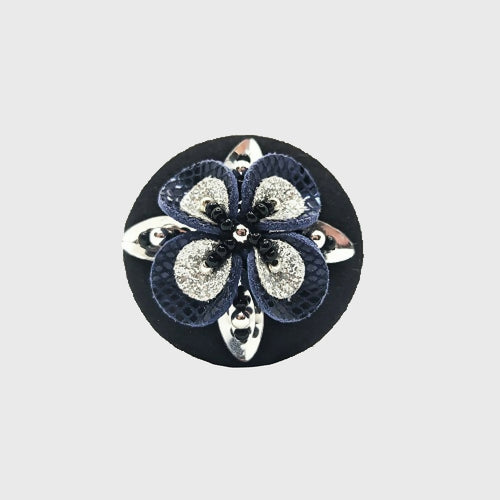 Broche aimantée Tréfle Bleu | EMPREINTES Paris - EMPREINTES Paris