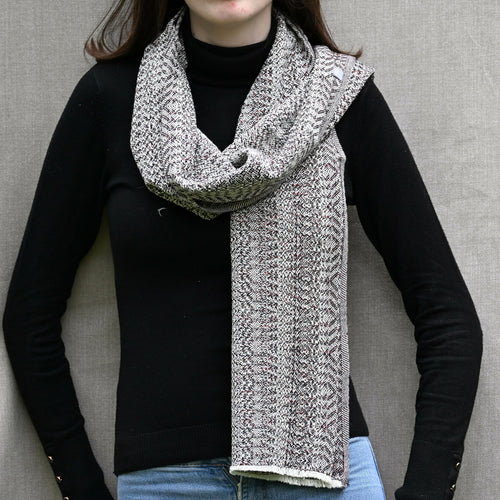 echarpe_degrade_blanc_creme_creation_tissages_francois_vieillard copie | EMPREINTES Paris - EMPREINTES Paris