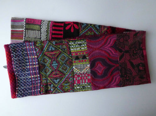 Écharpe hivernale -Multico fuchsia | EMPREINTES Paris - EMPREINTES Paris