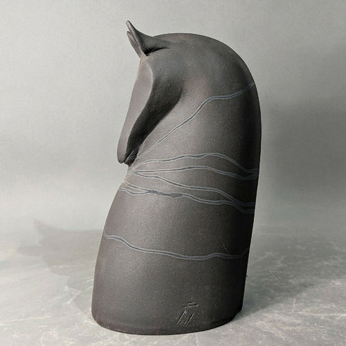 Sculpture Tête Cheval Noir | EMPREINTES Paris - EMPREINTES Paris