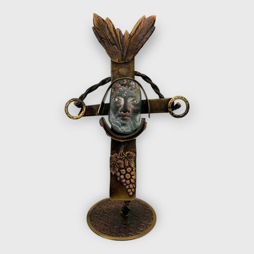 Christus, Christ, religieux, catholique, statue croix, cristal, pâte de verre, symbolique, petite sculpture religieuse | EMPREINTES Paris - EMPREINTES Paris