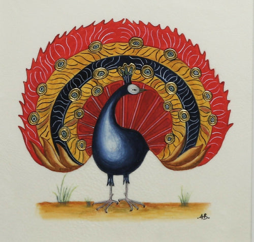 enluminure_le_paon_rouge_annie_bouyer_enluminure copie | EMPREINTES Paris - EMPREINTES Paris