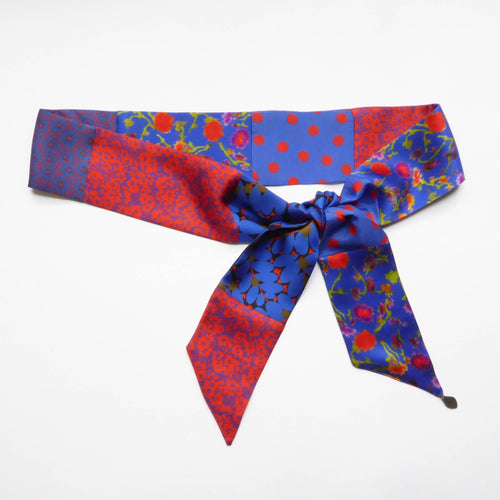 Bandeau soie bleu roi | EMPREINTES Paris - EMPREINTES Paris