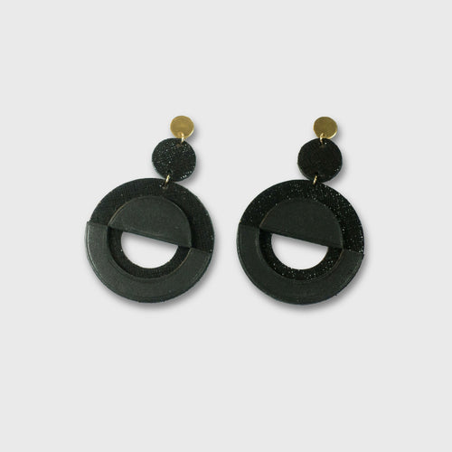 boucles_doreilles_retro_chic_noires_rayees_julie_troncin_maroquinerie copie | EMPREINTES Paris - EMPREINTES Paris