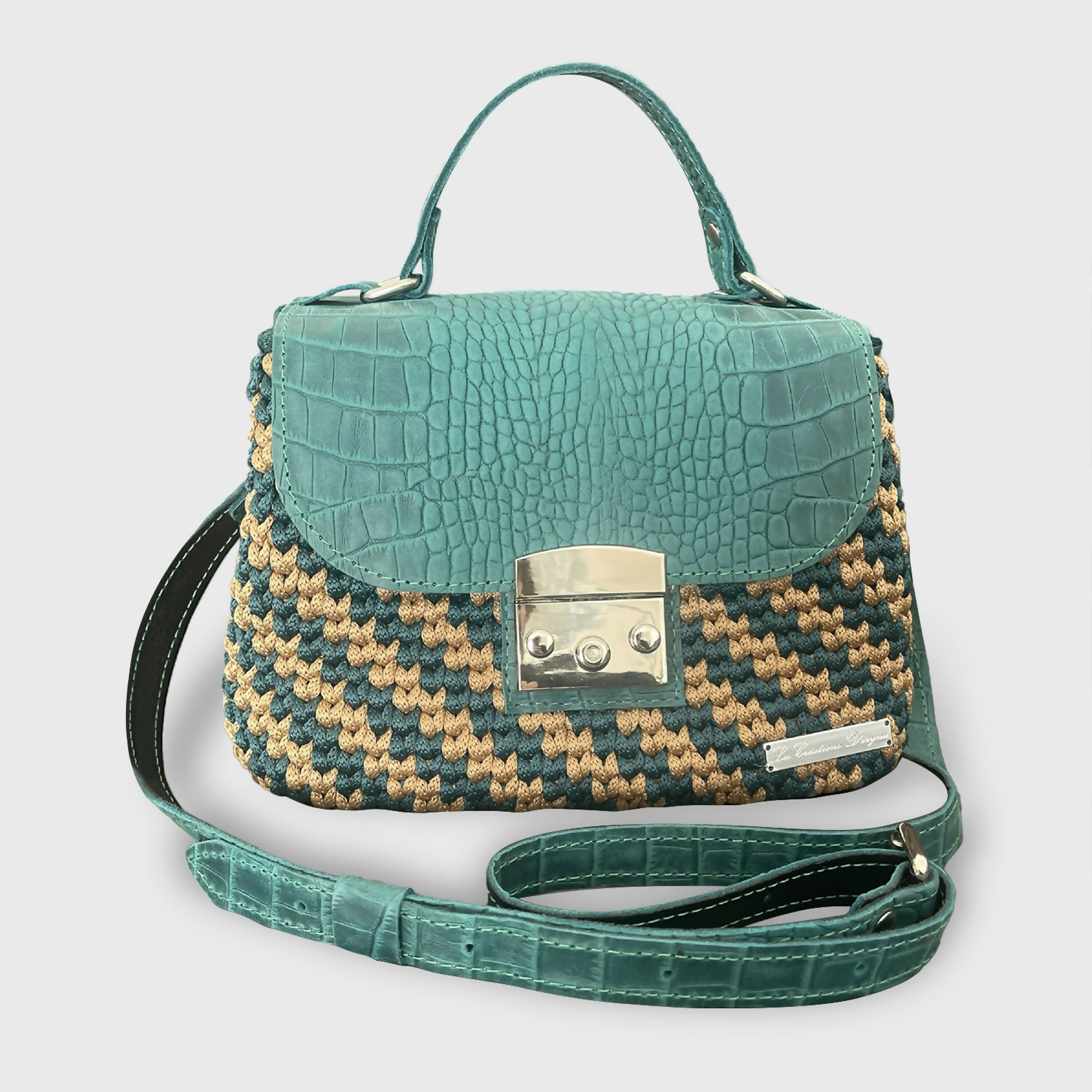 sac_a_main_vert_croco_cuir_et_cordon_les_creations_diryna copie | EMPREINTES Paris