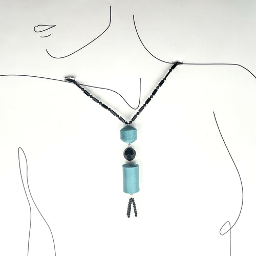 Sautoir années folles turquoise | EMPREINTES Paris - EMPREINTES Paris