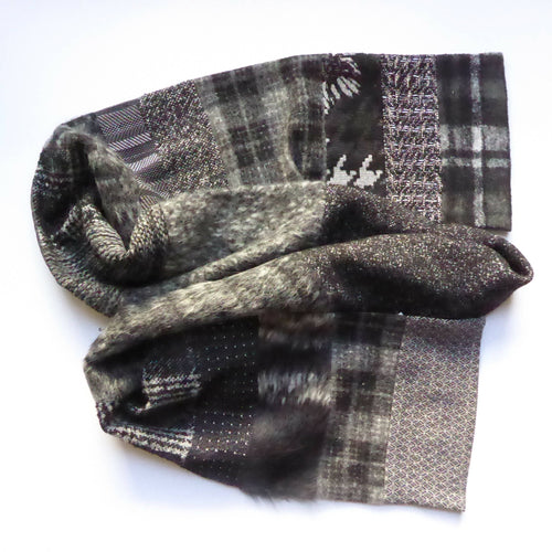 Écharpe hivernale XL camaïeu gris | EMPREINTES Paris - EMPREINTES Paris